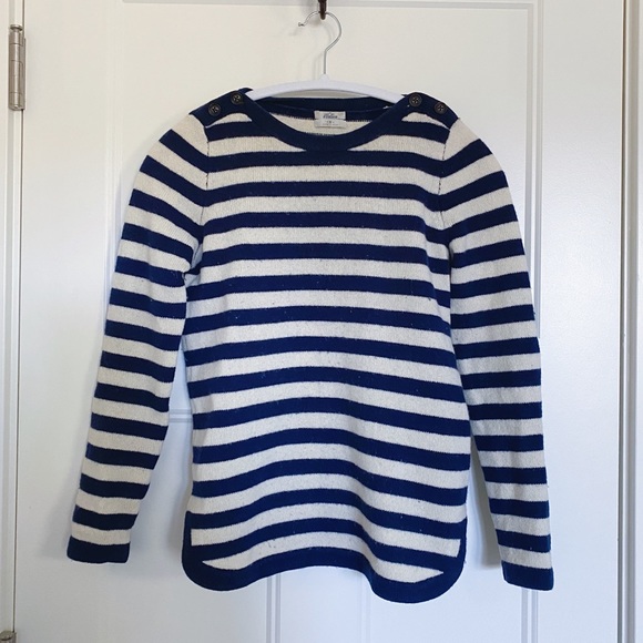madewell 100% merino wool striped sweater - Picture 1 of 5